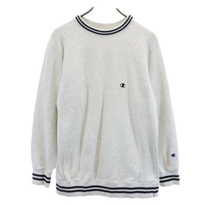 Mono Blaues Replika Reverse Weave Langarm-Sweatshirt L grau Herren Gebraucht