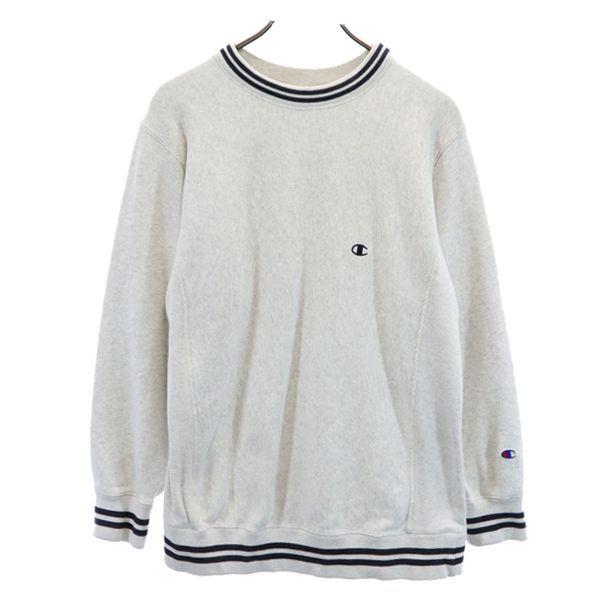 Champion Mono Blue Replica Reverse Weave Long sleeve sweat L gray Men's Used