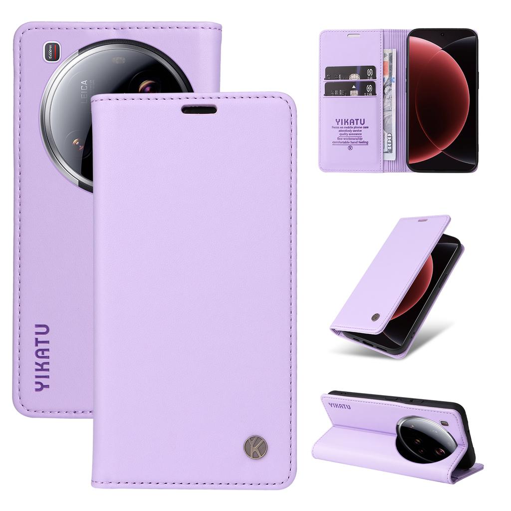 For Xiaomi 15 Ultra Phone Cases YIKATU Magnetic Closure PU Leather Mobile Cover
