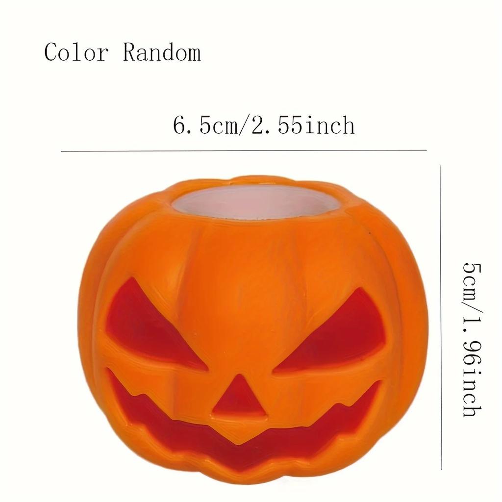 Halloween Pumpkin Ghost Squeeze Pinch Toy Kids Favors Halloween Party Supplies Stress Relief Fidget Toys Birthday Gifts