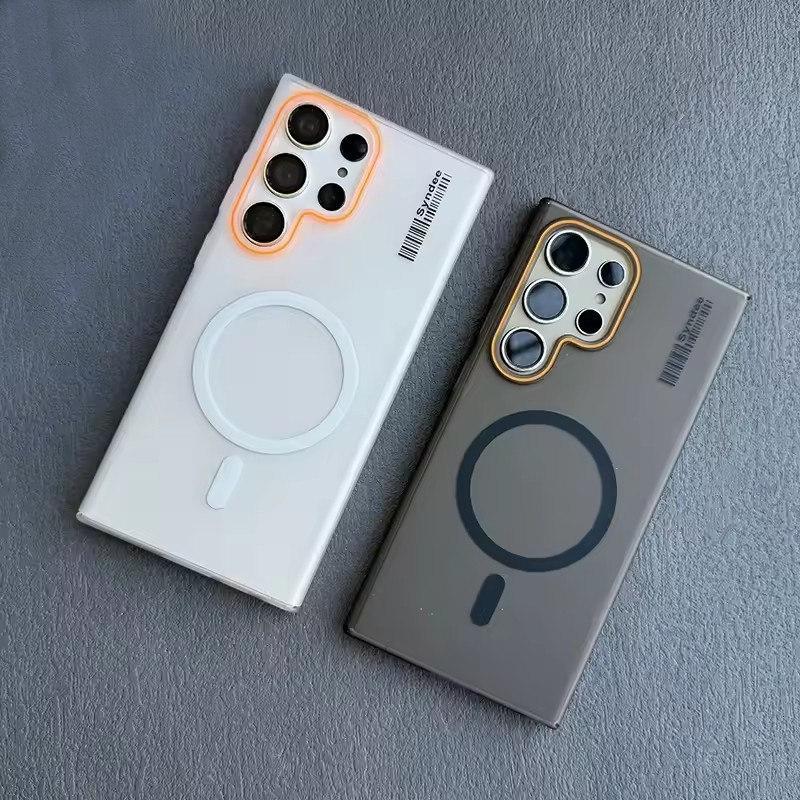 Luxury Magnetic Wireless Charging MagSafe Case - Compatible with Samsung Galaxy S24/S23/S22/S25 Ultra/Note 20 Series Ultra-thin Stylish Phone Cases