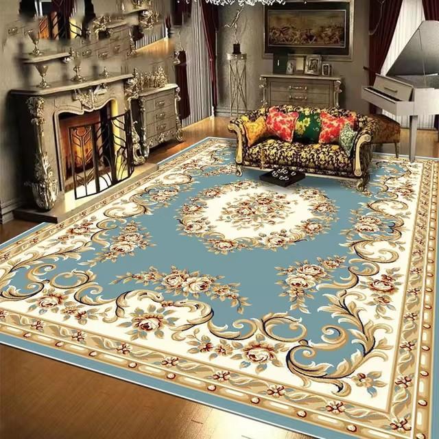 Koberce v evropském stylu červené barvy pro obývací pokoj, velký rozměr, pratelné, luxusní koberce do salonku, rohožka ke vstupním dveřím, protiskluzové, dekorativní rohožky do ložnice