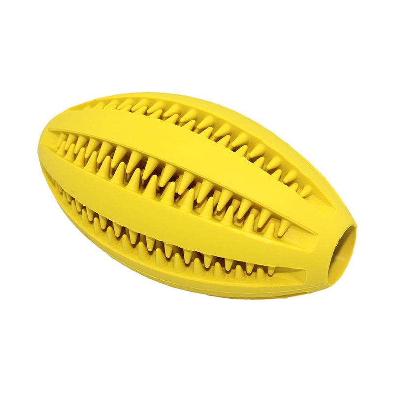 Pet Dog Toys Tooth Cleaning Ball Drain Food Toys Resistant Bite Toys For Dogs Retriever Chew Toy