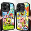 Cartoon S-SpongeBob S-SquarePants Handyhülle Für IPhone 16 15 14 Plus 13 12 11 17 Pro Max Pro Weiche Hülle