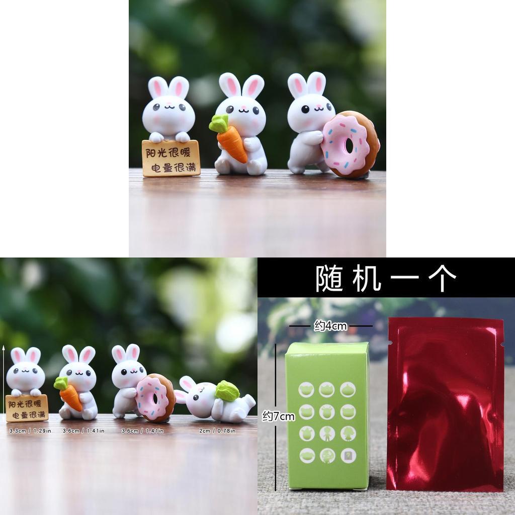 Cute Bunny Blind Box Collectible Toy With Pvc Material For Creative Decor And Gift Ideas