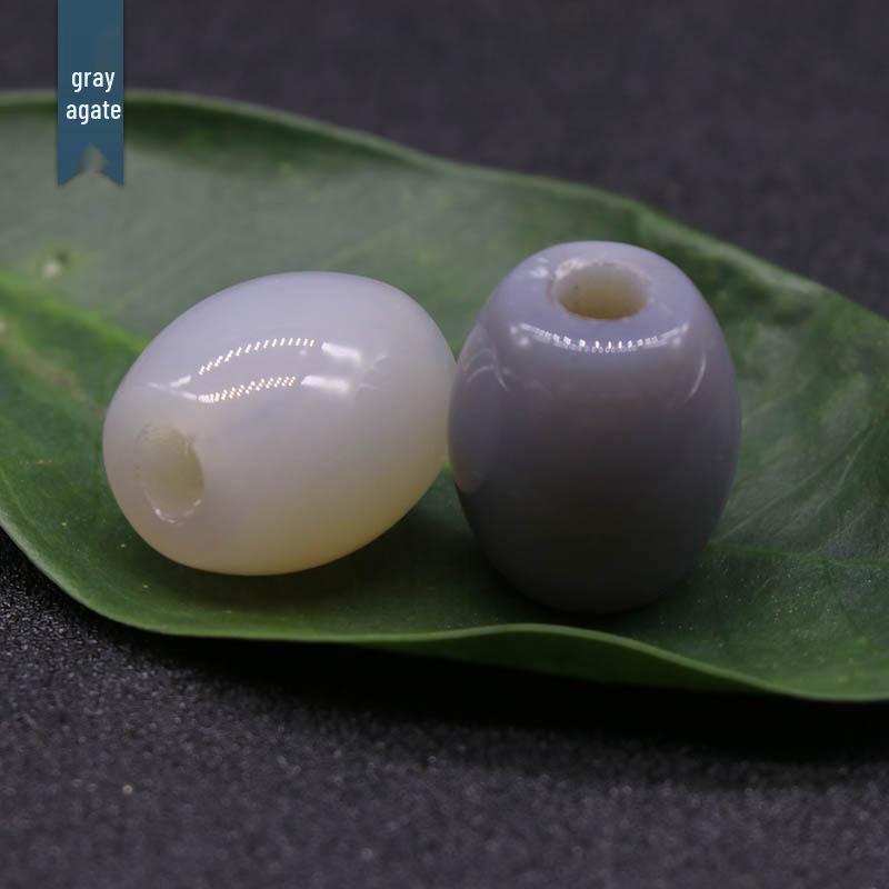 326-Large Hole Crystal Agate Jade Barrel Beads, 16×18mm, 5mm Hole, Jewelry Accessories