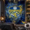 Wall Hanging Tapestry Leeds United Football Print Cloth for Living Room Bedroom Home Decor