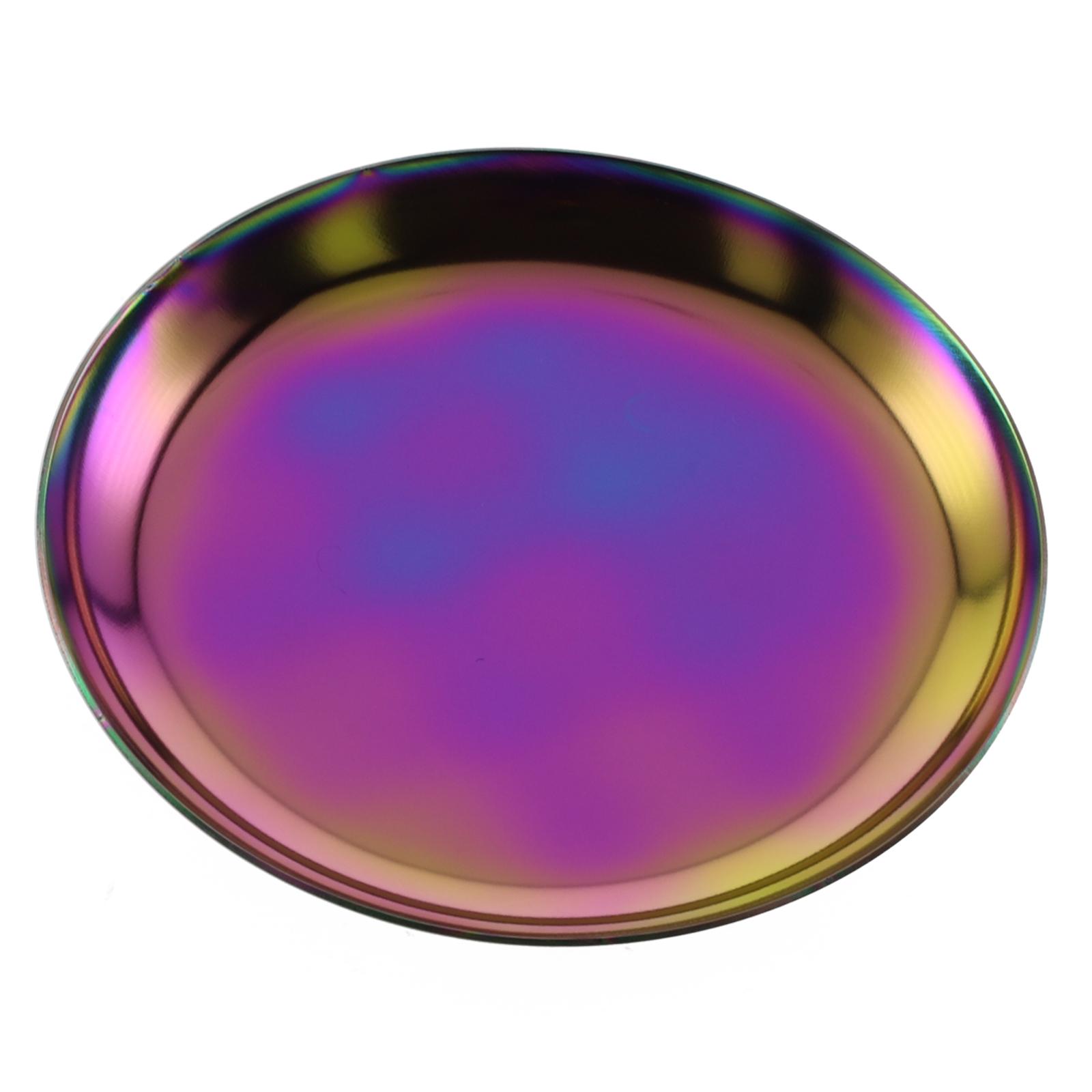 

Косметика Поднос для хранения украшений Круглый поднос для хранения косметики фиолетовый