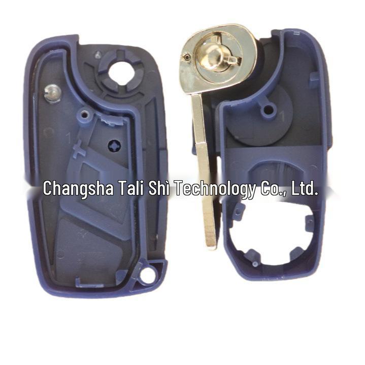 Fiat 500 Remote Key Fob Case Folding Black Blue