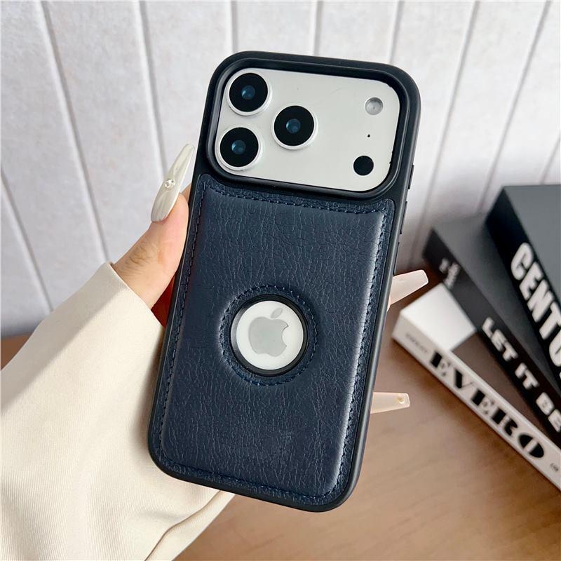 Apple iPhone 16/17 Case: Cross-Leather Lychee Texture, Drop-Proof Full Coverage iPhone 16