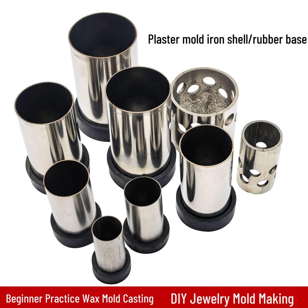 Gold & Silver Jewelry Mold: Iron Shell, Rubber Base, Wax Mold, Casting Tools & Gold Beating Equipment