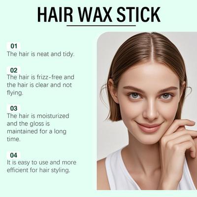 Strong Hold Hair Styling Wax Stick Anti-Frizz Control For Flyaways & Curls Tames And Smooths Hair Styling Balm For Men And Women