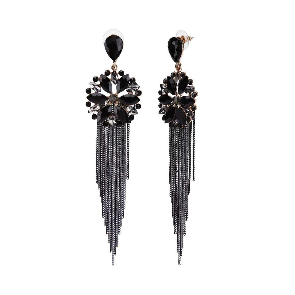 Jewellery Earrings for Women Crystal Tassel Handmade Earrings for Girls and Women