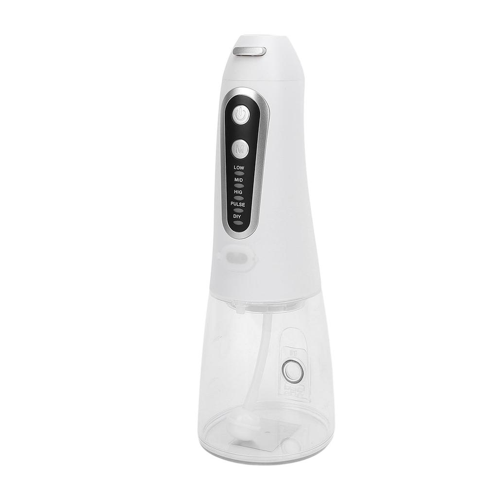 Cordless Water Irrigator 300 ML 110psi 5 Mode IPX8 Water Proof Oral Irrigator with 5 Replacement Nozzles
