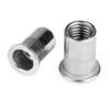 93pcs Threaded Insert 1 Box M3, M4, M5, M6, M8, M10 304 Stainless Steel Blind Rivet Nut Set
