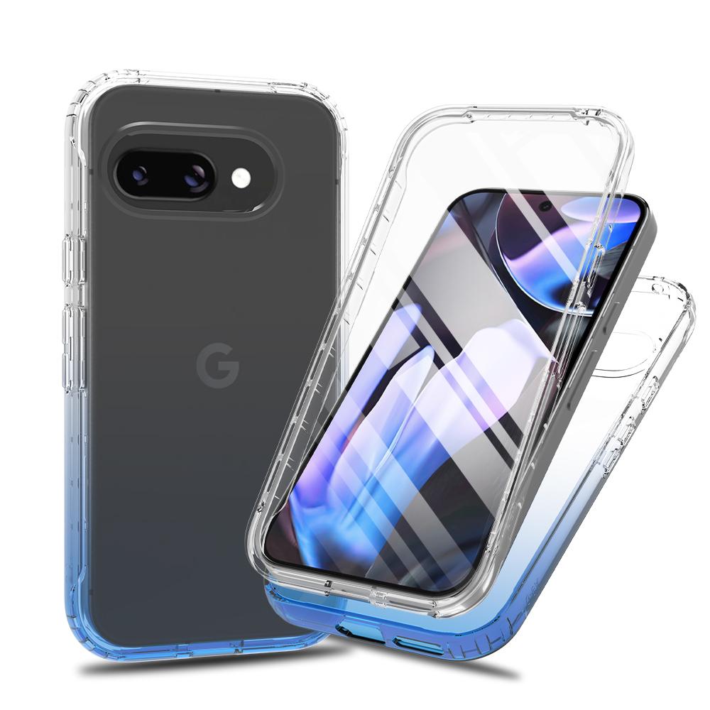 

Clear Screen 360° Full Body Phone Case for Google Pixel 10 9 Pro XL Shockproof Soft Film Front Frame Hard Protection Cell has screen film&Google Pixel 10