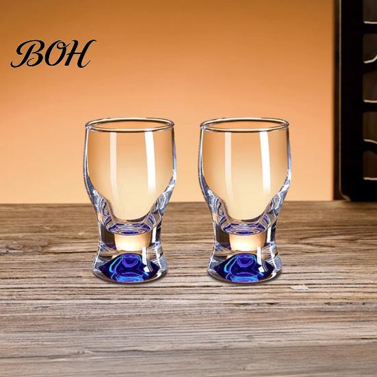 Verres à boire classiques incurvés Mini verre snifter avec base lestée ergonomique, Verres de dégustation transparents, Verres élégants pour fête, Confortable