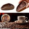 Wooden Coffee Bean Measuring Spoon with Dose Tray Smooth Surface Perfect for Hand Ground Coffee Kitchen Supplies for Home Use