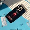 Classic Evil Umbrella cool pattern design Phone Case for iPhone 17 16 15 14 13 12 Pro Max Sheepskin Silver-edged protective case