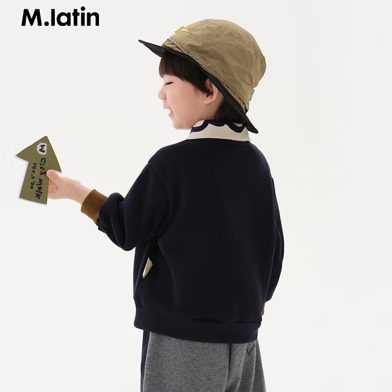 

M.Latin Kids 2024 Winter Polo Collar Sweatshirt M
