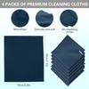 ZORBES 6 Pack Microfiber Cleaning Cloths 5.9x7 In Soft for Lens