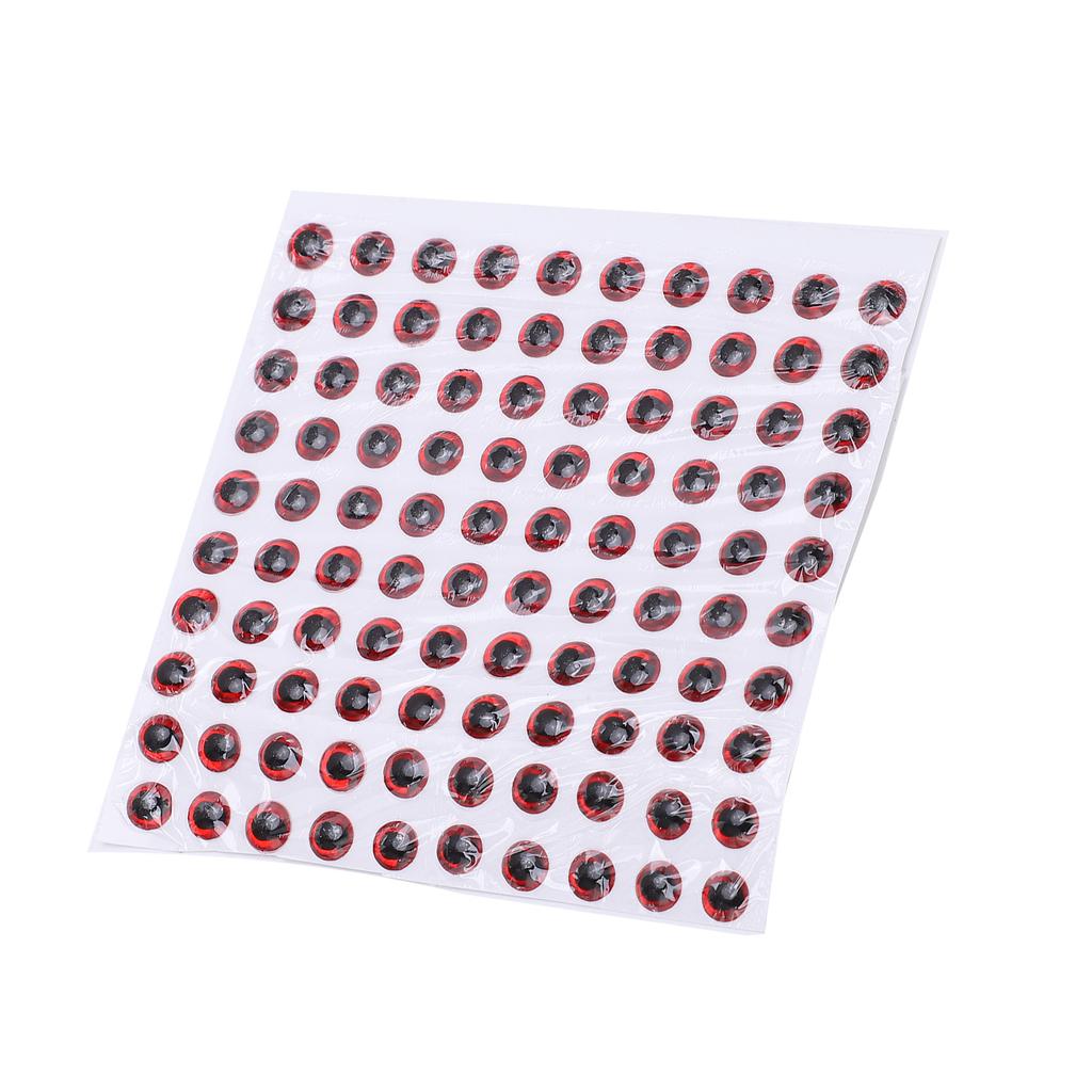 100 Stück Fischaugen 5mm   3D Rund Weich   Leicht Zart Angelköder Augen