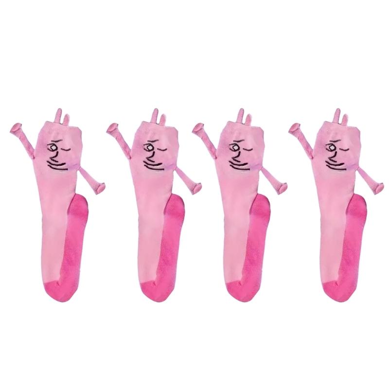 

2Pairs Magnetic Holding Hands Socks Funny Couple Socks Novelties Funny Crew Socks Graduation 2025 Gifts for Women Men