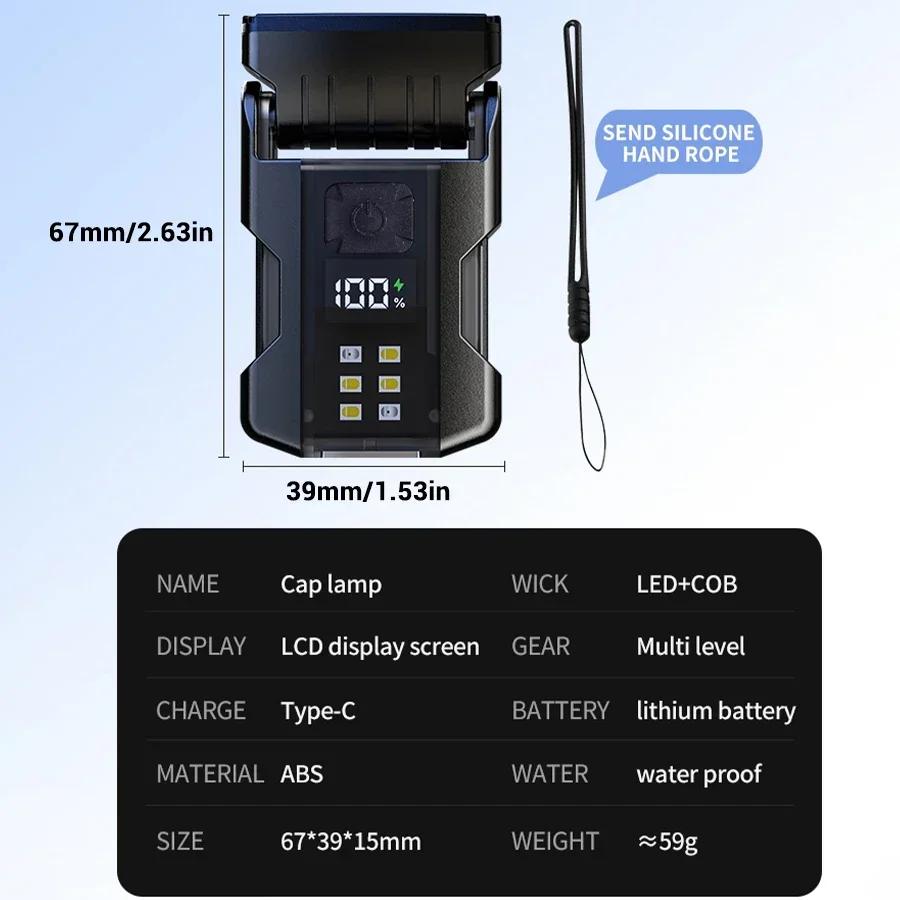 Mini Keychain Flashlight Bright Led EDC Torch Magnetic Cap Clip Lamp Flash Light Outdoor Camping Fishing Tools Best Gift