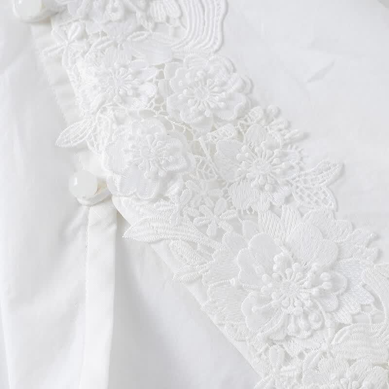 Live in the Left Cotton Embroidered Chinese Style Shirt