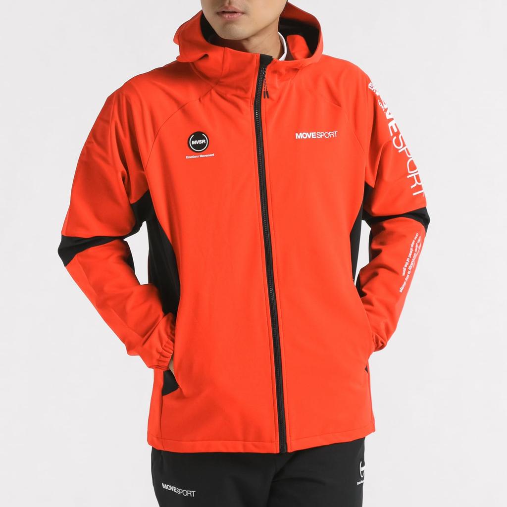 HEATNAVI TOUGH Softshell Hoodie Full-Zip ST4FJK23M_RDBK_L