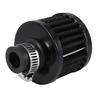 13mm Oil Mini Breather Cold Air Filter Fuel Crankcase Engine for Car Color:Silver