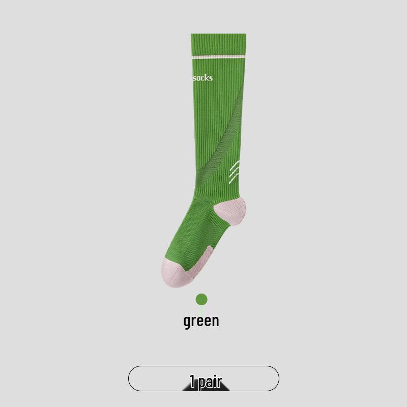 Women's Long Tube Shock-Absorbing Sports Socks for Yoga, Running, Cycling, and More
