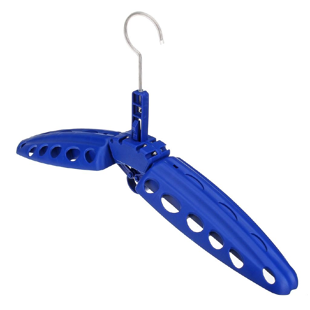 B62215 Holding BCD Multi-Purpose Snorkeling Wetsuit & Drysuit Outdoor Travel Swimming Coat Hook  black / blue Diving Folding Suit Hanger