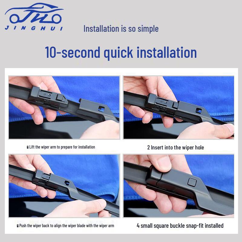2020 BYD Song PLUS Fuel Model Front & Rear Wiper Blades: HD Rubber Blades