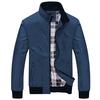 Men's  Casual Fashion  Color Patchwork Jacket Zipper Outwear Coat
