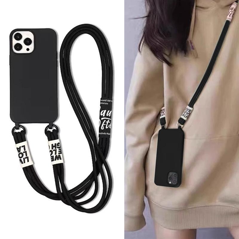 Tpu Crossbody Strap Phone Case For Iphone 15 16 17 Pro Max