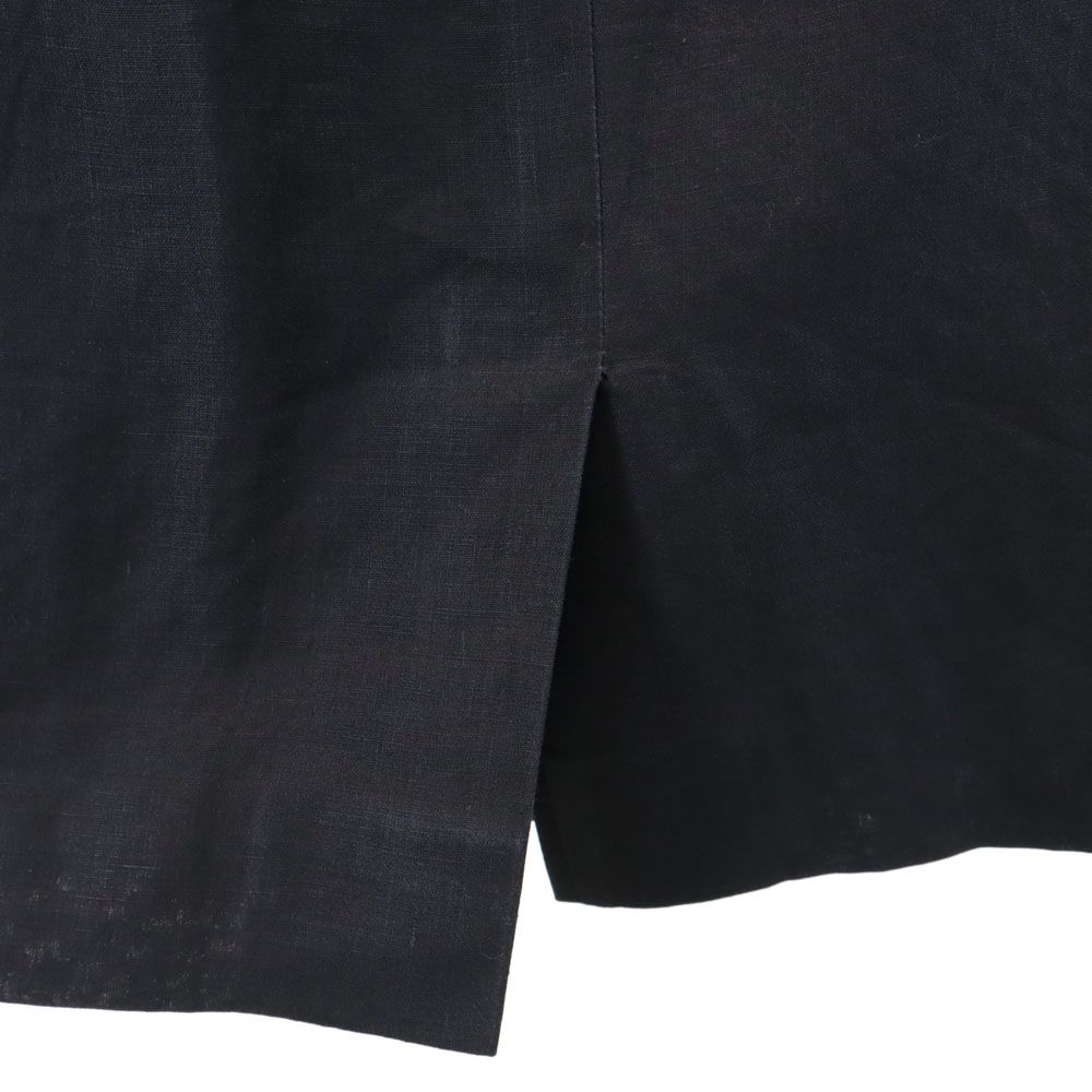 Salvatore Ferragamo made in Italy Midi length linen Tight Skirt 40 Navy Women Used
