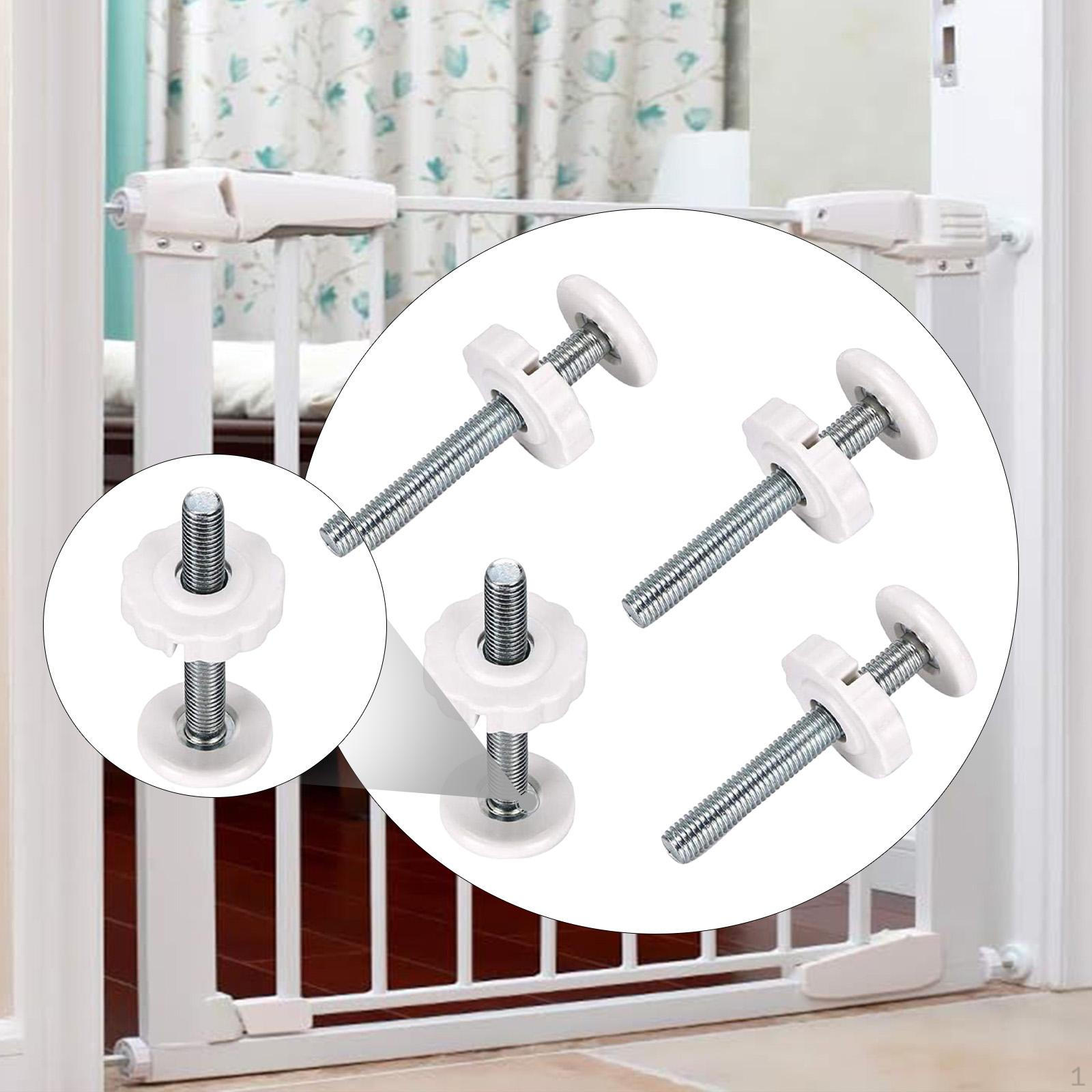 

4 Pack Gate Threaded Rods Easy Install Hardware for белый