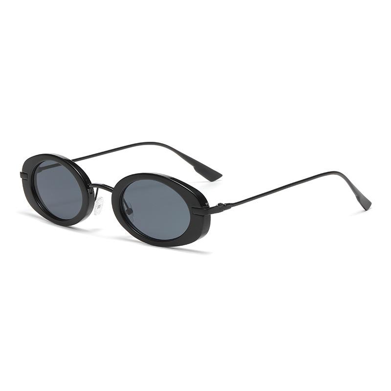 New Vintage UV400 Oval Sunglasses Full Frame Versatile Simplicity Advanced Ultraviolet Proof Travel Beach Shades Glasses