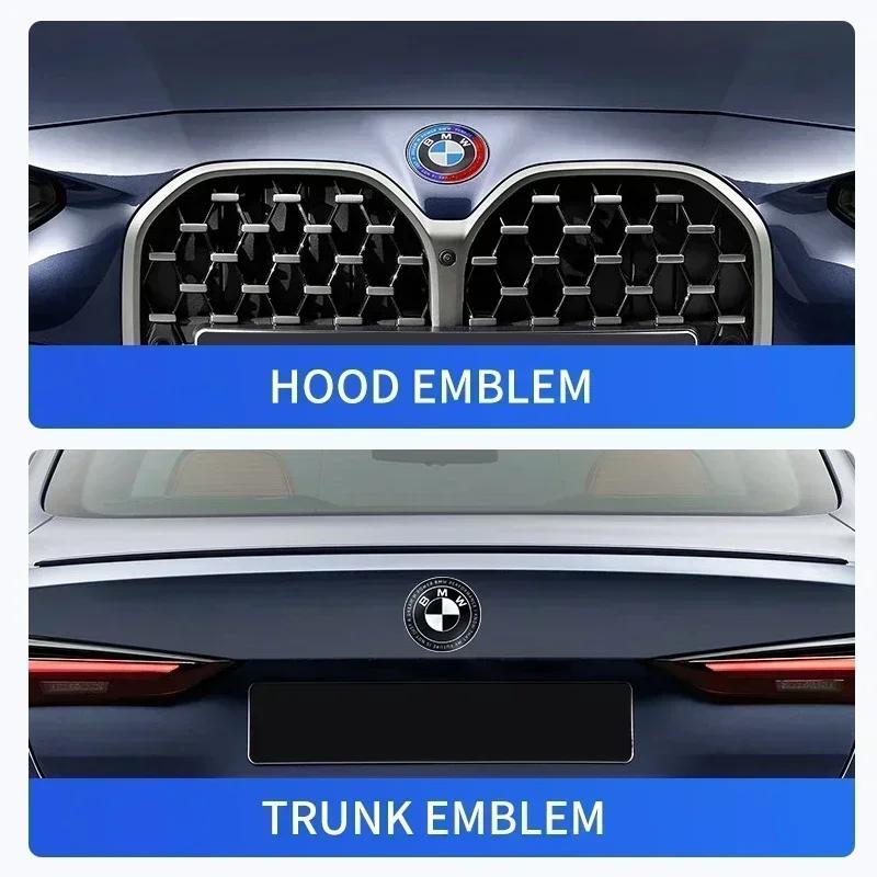 1 pz 82mm Emblema Logo Distintivo Cofano Anteriore Auto per BMW E36 E64 E85 E60 F10 F30 F82 F20 Z4 X3 X5 X6 51767288752 51147057794