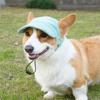 Good-C Dog Sun Hat Fashion Casual UV Protection Breathable Ear Holes Adjustable Pet Hat For Outdoor Travel Camping Easy Install