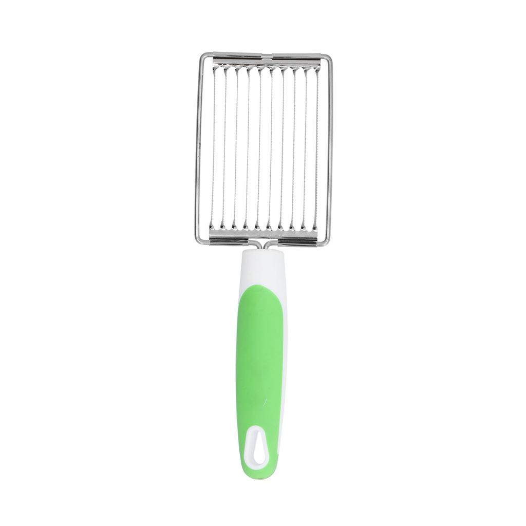 Stainless Steel Luncheon Meat Cutter Tomato Ham Fruit Slicing Tool with NonSlip Handle(Blue )