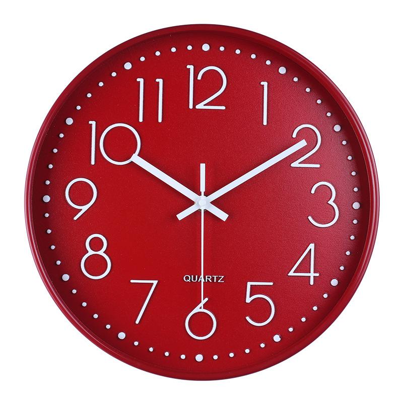 12-inch 30CM Silent Quartz Wall Clock Creative Fashion Home Living Room Clock Three-dimensional Simple Clock