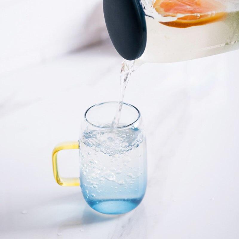 1400ml Glass Teapot Chinese Kung Fu Tea Set Explosion-proof Kettle Heat-resistant Household Cold Water Juice Jug
