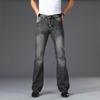 Herren-Jeans mit großem Schlag, Boot-Cut-Bein, ausgestellt, lockere Passform, hohe Taille, männliche Designer-Jeans, klassische Baggy-Jeans