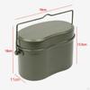 Leak Metal Cooking Pot And Tray, Bento Container for Camping, Hiking, Outdoor