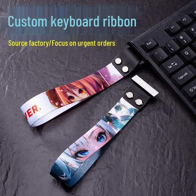 Universal Magnetic Keyboard Lanyard with Personalized Decorative Ribbon