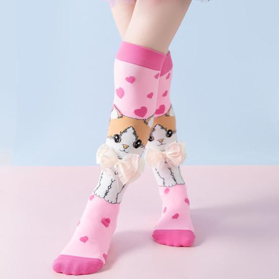 Kids Colorful Animal Socks Cute Animal Over-the-Knee Socks with 3D Ears Funny Knee Socks for Boys Girls Ages 3-12 Xmas Gifts