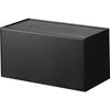 Gypsum Board Pincer & Wood Screw Included, Tray-Attached Paper Towel Dispenser Black, Approx. W26 X D13.5 X H13.6cm (Lid Open: