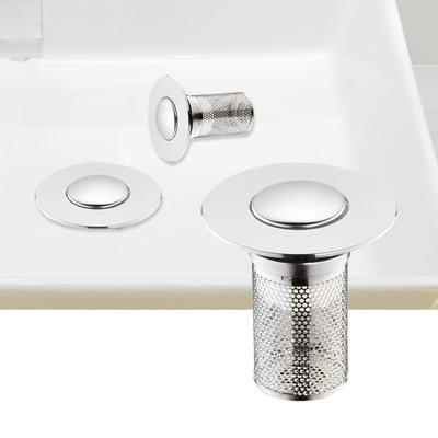 Waschbecken-Leckstopfenfilter, Antiblockier- und Geruchsschutz, Abflussstopfen zum Aufdrücken, Universalzubehör, wasserdicht versiegelt